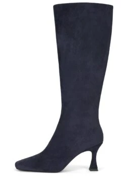CHECK-MATE -Winter Shoes Store check mate knee high boot yyh navy suede 6 845866
