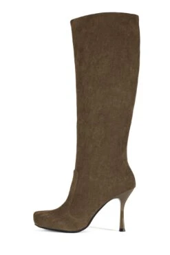 CONFORM-K -Winter Shoes Store conform k knee high boot yyh light brown suede 6 188162
