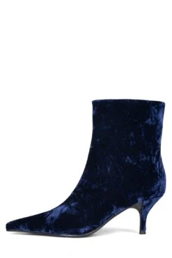 DISTANT -Winter Shoes Store distant ankle boot dv blue crushed velvet 6 812014
