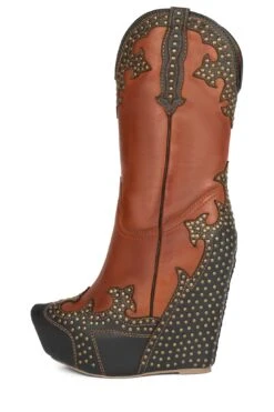 GIDDY-STUD -Winter Shoes Store giddy stud knee high boot hn tan black 6 550364