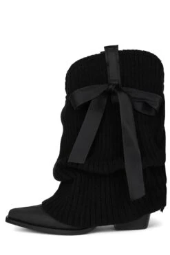 Jeffrey Campbell X FP X Understated Leather Center Stage Ballet Boots 17 Jeffrey Campbell X FP X Understated Leather Center Stage Ballet Boots -Winter Shoes Store jc 1376 2 yyh black combo 6 324955