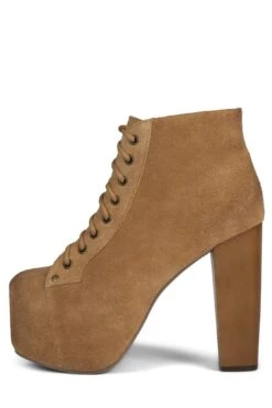 LITA -Winter Shoes Store lita platform boot hs apricot suede wood 5 247256