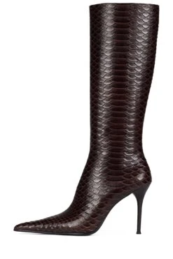 PROPOSAL -Winter Shoes Store proposal knee high boot yyh brown snake 6 246566