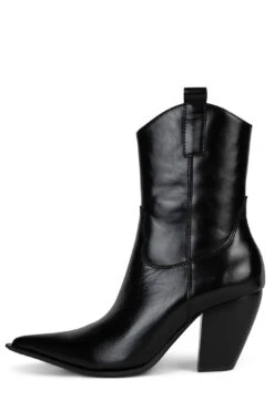 ROUND-UP -Winter Shoes Store round up heeled boot yyh black shiny 6 495849